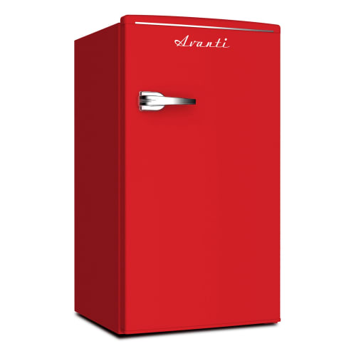 Avanti 3.1 Cu. Ft. Retro Compact Refrigerator, Red